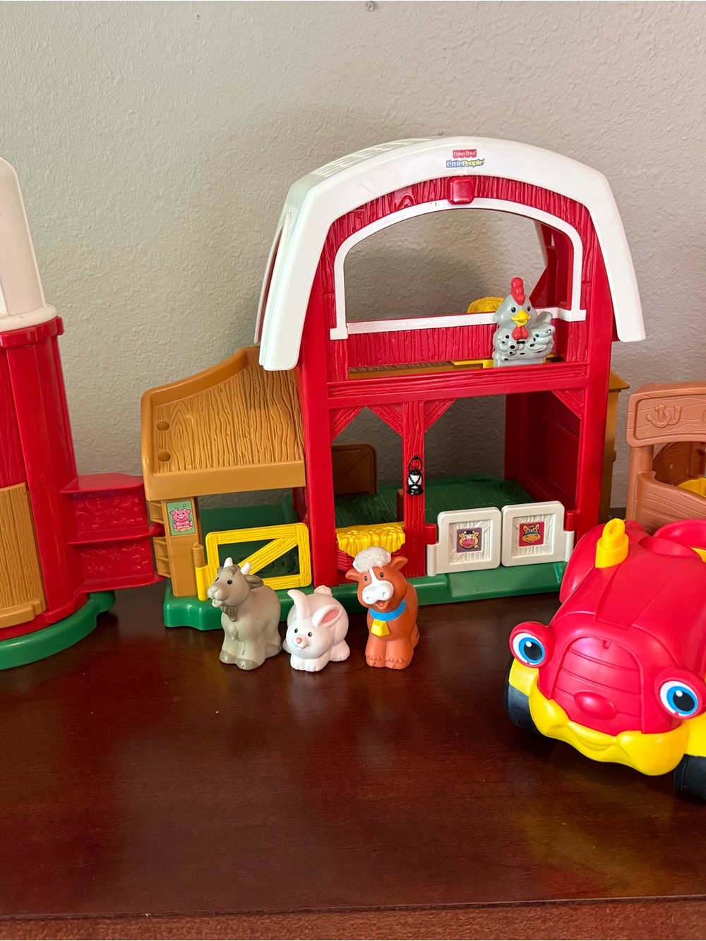 Little people farm, tractor, and 3 animals